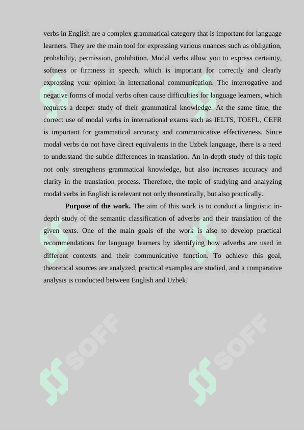 Semantic classification of adverbs. Adverbs of Cause and Consequence 8