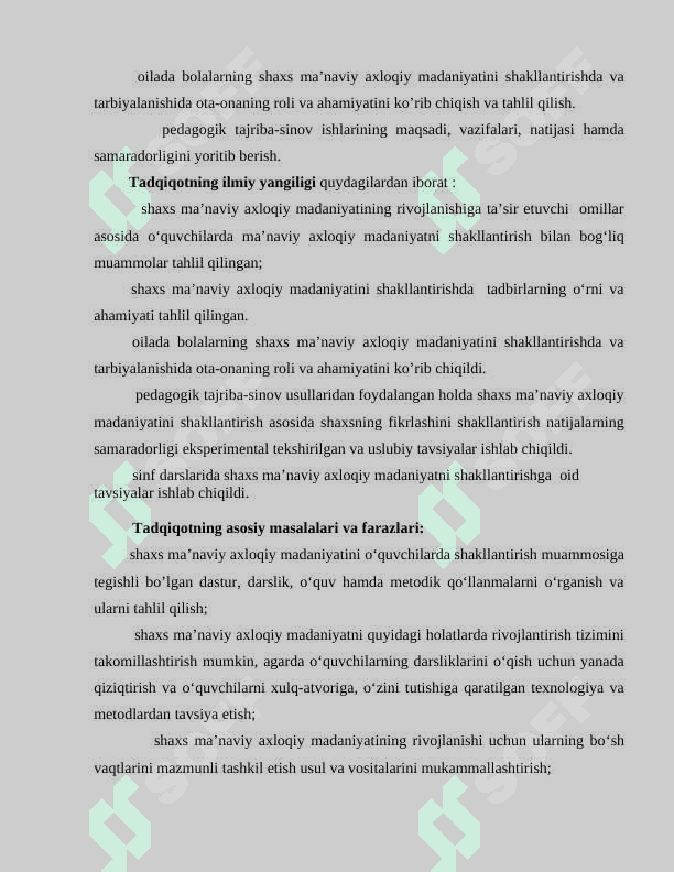 Shaxs maʼnaviy-axloqiy madaniyatini shakllantirish jarayonining pedagogik asoslari 5