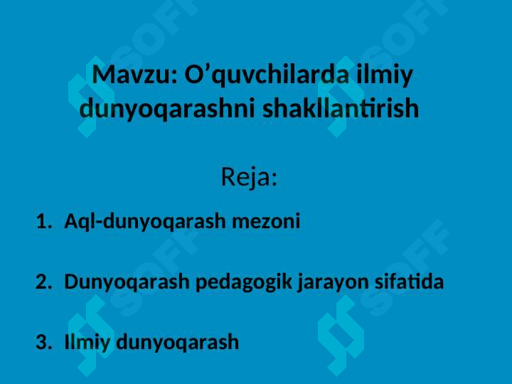 O’quvchilarda ilmiy dunyoqarashni shakllantirish 2
