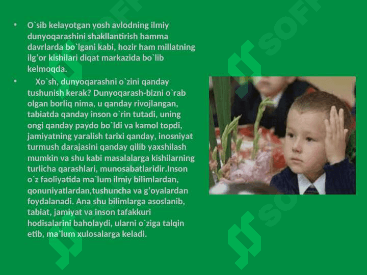O’quvchilarda ilmiy dunyoqarashni shakllantirish 3