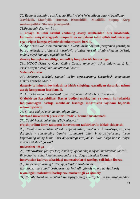 Test 2024 ona tili va adabiyot 3