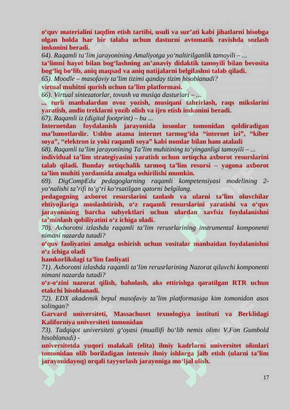 Test 2024 ona tili va adabiyot 7