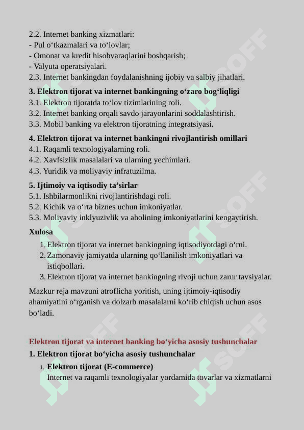 Dars ishlanma(Elektron  tijorat va internet banking nima?) 4