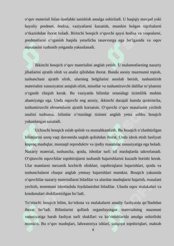 Shaxs xususiyatlarini òrganish bòyicha metodikalar 8