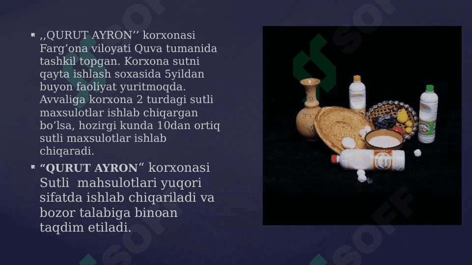 “Qurut ayron” Korxonasi haqida 3