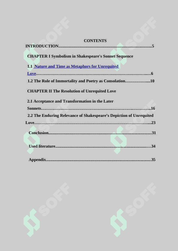 Unrequited Love in Shakespeare's Sonnets: Themes and Symbolism 2