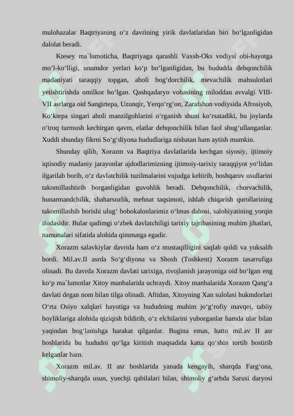 O‘zbek davlatchiligining tarixiy bosqichlari (O‘zbekiston hududidagi davlatlar tarixi misolida) 4