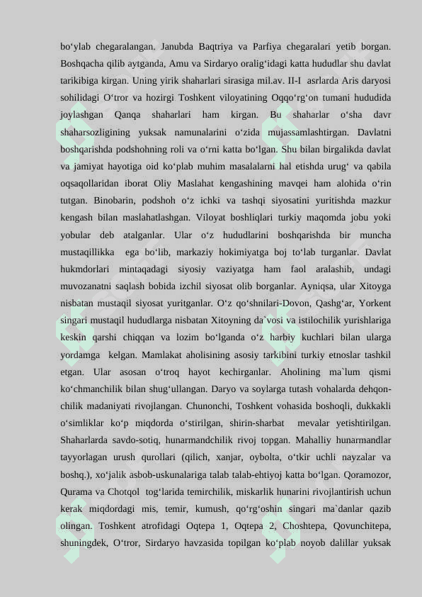 O‘zbek davlatchiligining tarixiy bosqichlari (O‘zbekiston hududidagi davlatlar tarixi misolida) 5