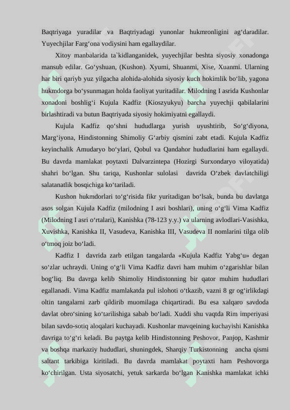 O‘zbek davlatchiligining tarixiy bosqichlari (O‘zbekiston hududidagi davlatlar tarixi misolida) 8