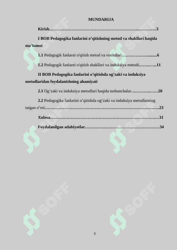 Induksiya metodi 2