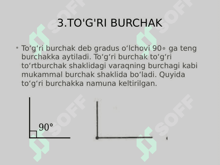Burchak turlari 4