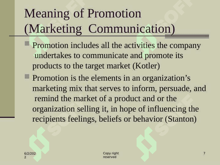 Promotion 7