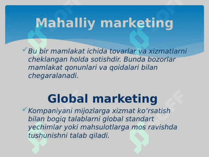 Marketing tizimi va sohasi 8
