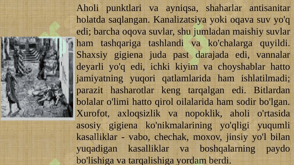 Gigiyena tarixi . Gigiyena fani vujudga kelishi 5