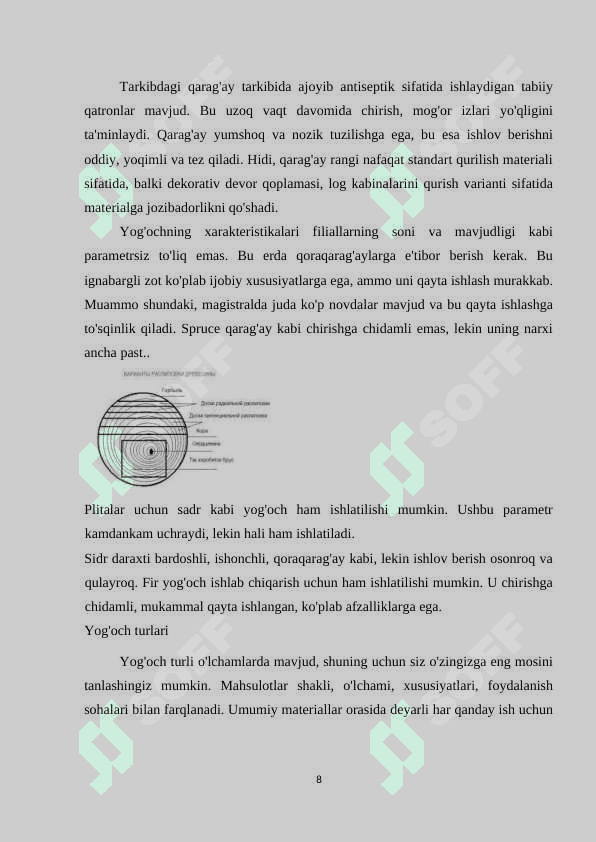 Yog`och xomashyodagi nuqsonlarni aniqlash va ularni bartaraf etishni o`rganish 8