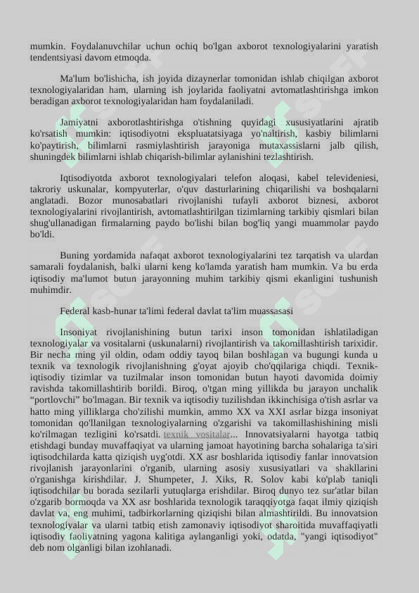 MOLIYAVIY AMALIYOTDA QO'LLANILADIGAN ASOSIY DASTUR PLATFORMALAR VA ULARNING RAQAMLASHTIRISH TRANSFORMATSIYASI 6