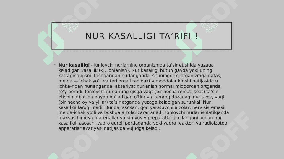 Surunkali nur kasalligi 2