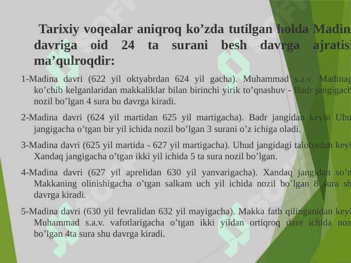 Islom dini manbalari, aqidaviy maktablari va ularning hozirgi davrdagi ahamiyati 5