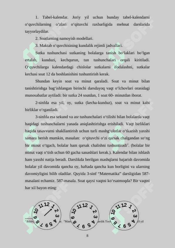 3-sinfda uzunlik o’lchov birliklarini o’rgatish metodikasi 8