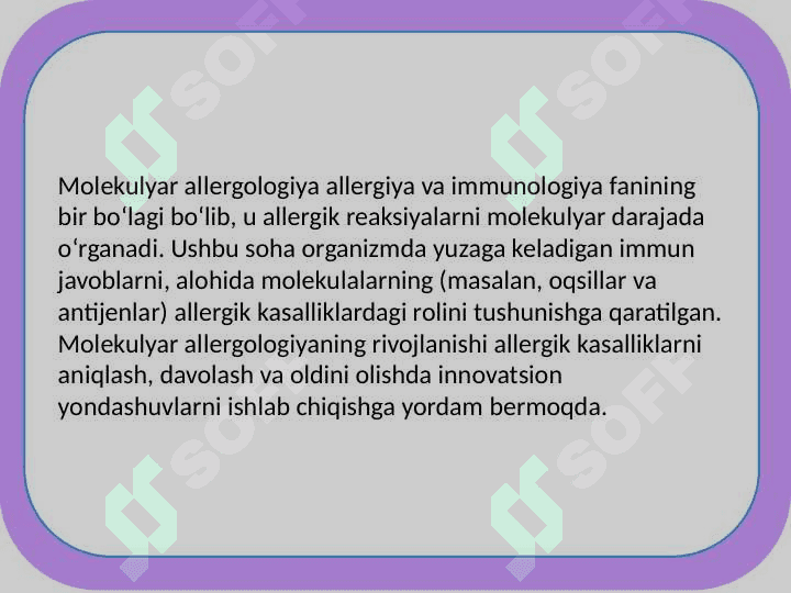 Molekulyar allergologiya asoslari 2