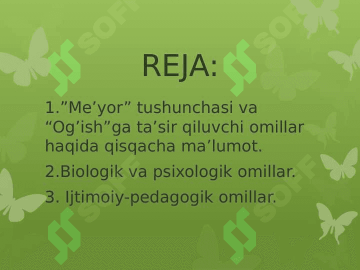 Xulqi og’ishganlikning mediko-biologik, psixologik, oilaviy tarbiya va maktab ta’limi bilan bog’liq sabablari. 2