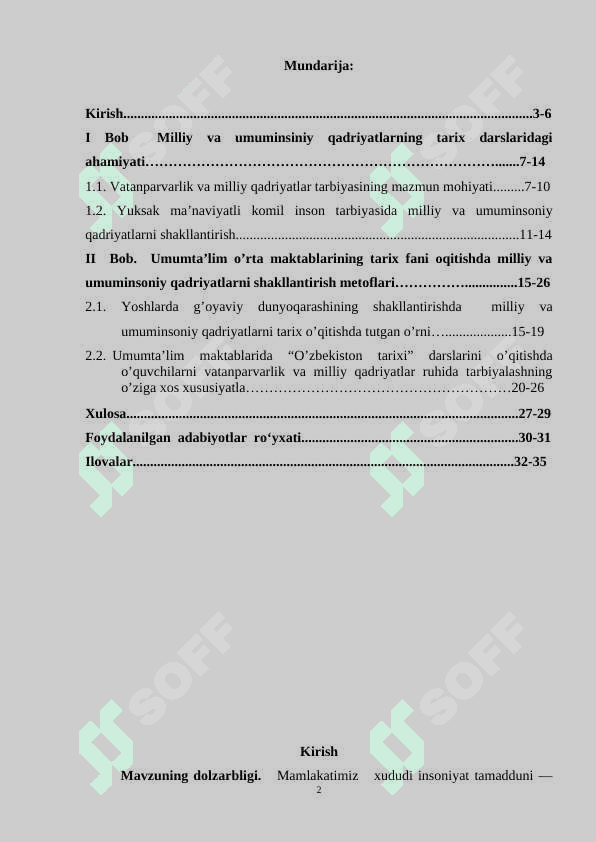 Tarix  darslarida  milliy va umuminsoniy qadriyatlarni  shakllantirish metodlari 2