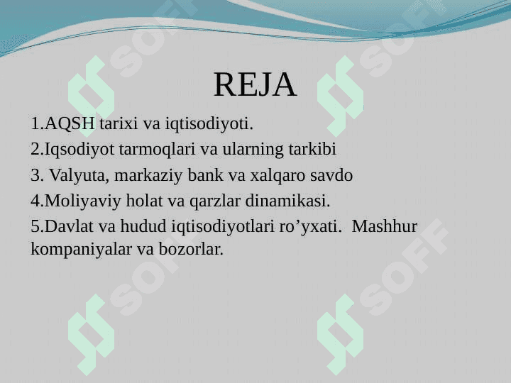 RIVOJLANGAN DAVLATLARDA  QARZ DINAMIKASI 2
