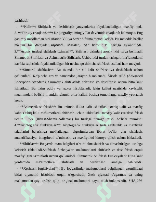 AXBOROTNI XIMOYALASHNING KRIPTOGRAFIK USULLARI 3