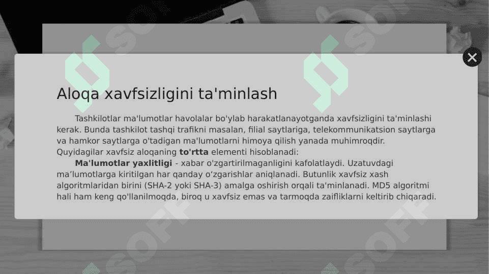 Axborotlarni kriptografik himoyalash. Xeshlash va steganografiya 2