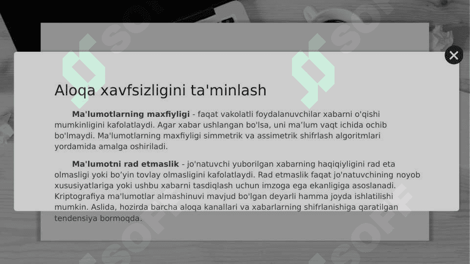 Axborotlarni kriptografik himoyalash. Xeshlash va steganografiya 4