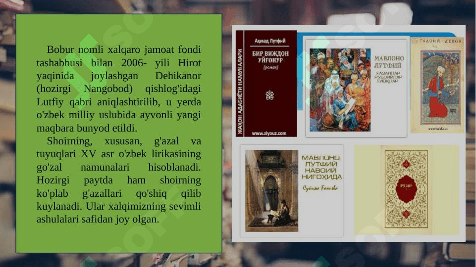 LUTFIY hayoti va ijodi 7