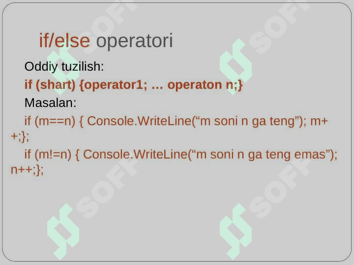 c# da shart operatori pptx 4