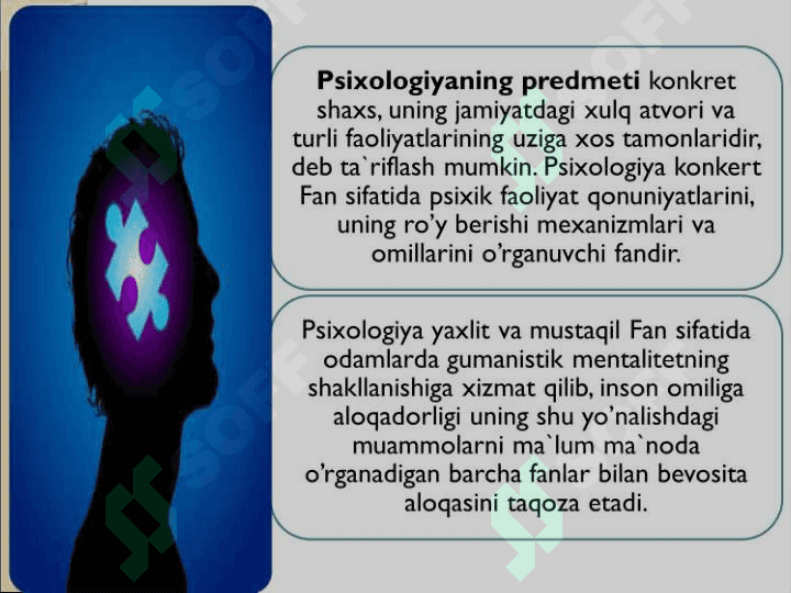 Umumiy psixologiya faniga kirish 6