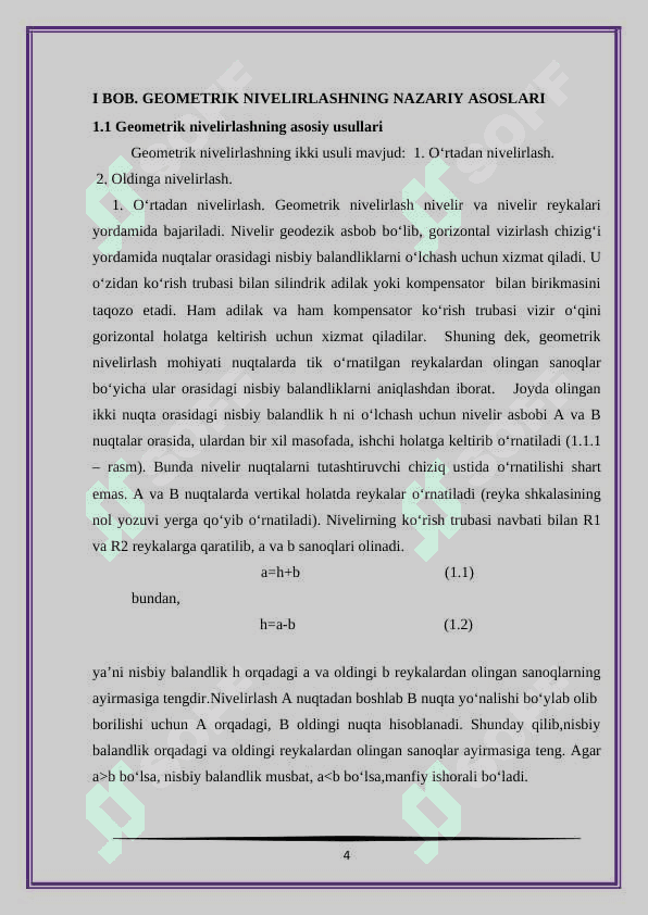GEOMETRIK NIVELIRLASH USULLARI 4