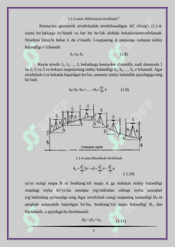 GEOMETRIK NIVELIRLASH USULLARI 7