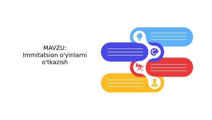 Psixologiyada immitatsion o'yinlarni o'tkazish