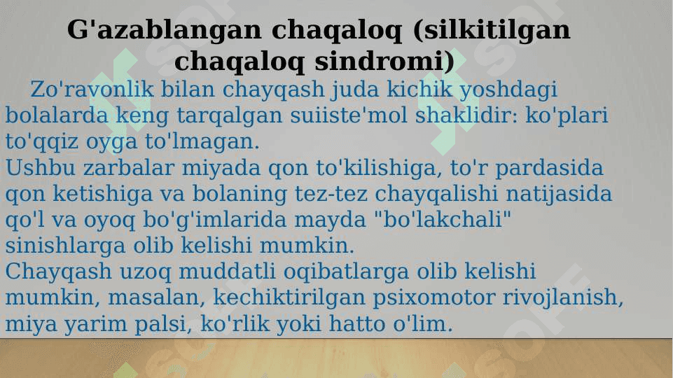 Bolalar zo’rlanishlari muammolari. Zor’lik qurboni bo’lgan bolalar bilan ishlash 8