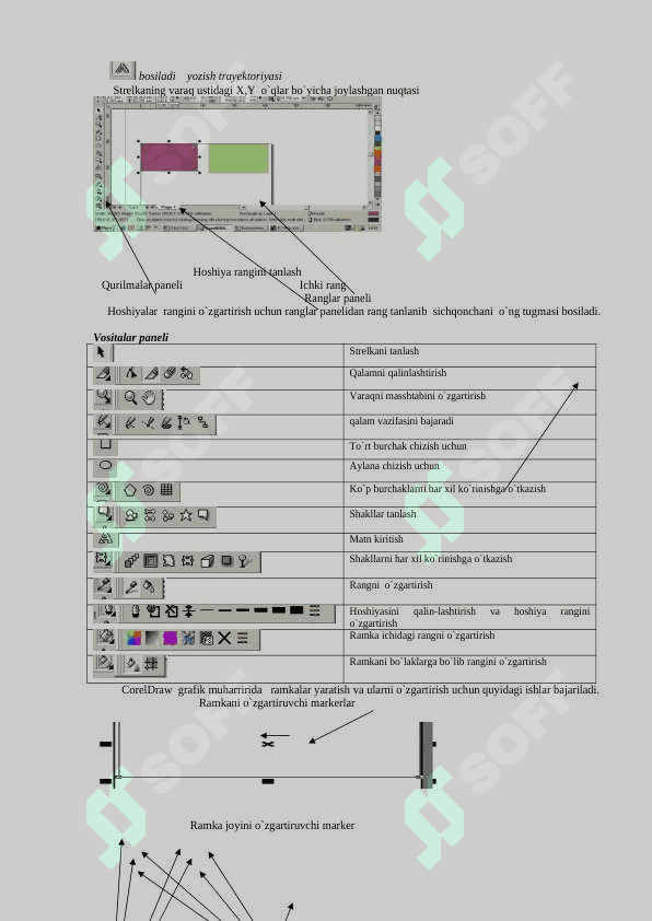 CorelDraw  grafik muharririda ishlash 3