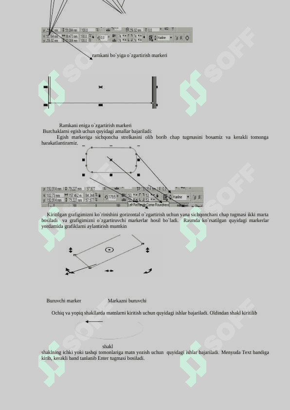 CorelDraw  grafik muharririda ishlash 4