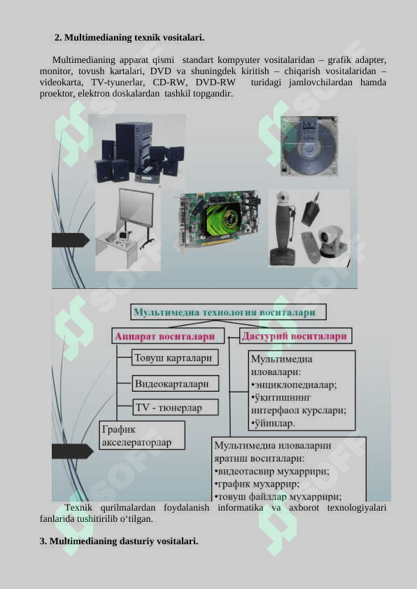 Multimedialashtirilgan  loyixa. Multimediani yaratishning dasturiy vositlari. 4