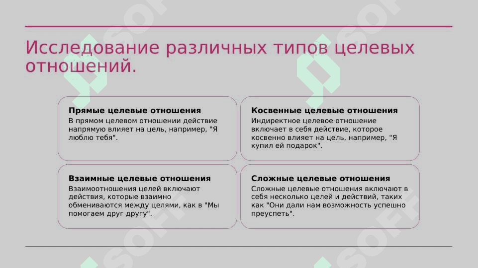 Выражение целевых отношен 4