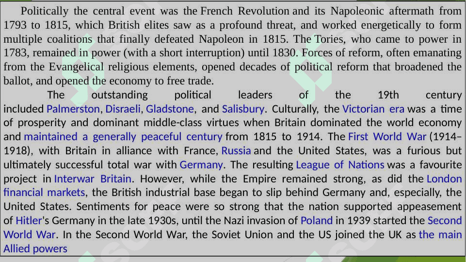 History and culture of British people 6