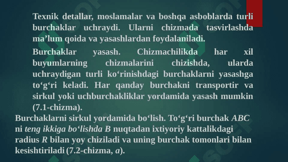 Qiyalik va konuslik 2