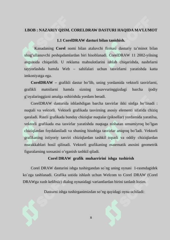 CorelDRAW dasturi 8