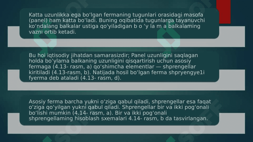 Shprengelli fermalarni hisoblash 4