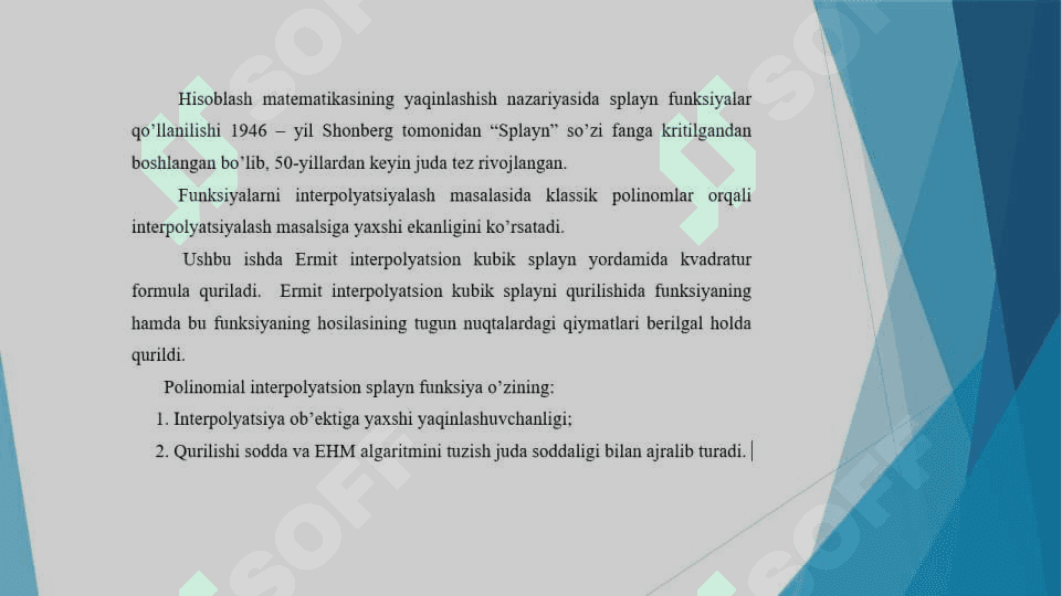Splayn funksiyalar 4