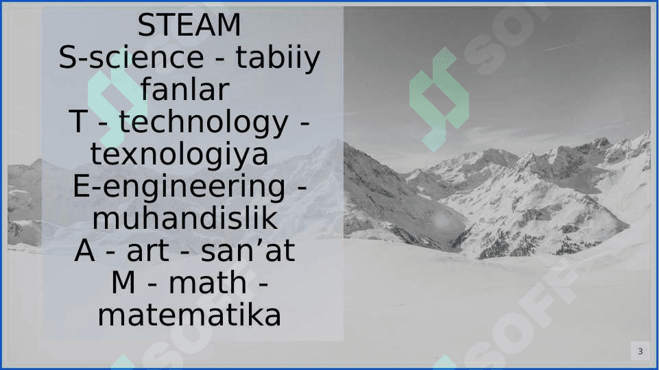 STEAM texnologiyasida “Science” va uning о‘ziga xos xususiyatlari 3