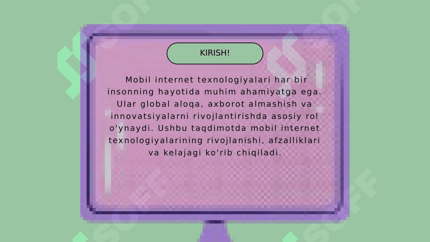 MOBIL INTERNET TEXNOLOGIYALARI 2