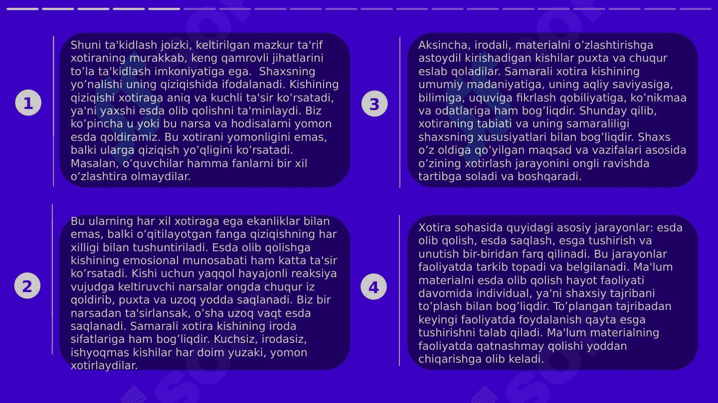 Xotira, xayol  va tafakkur psixologiyasi ready 4