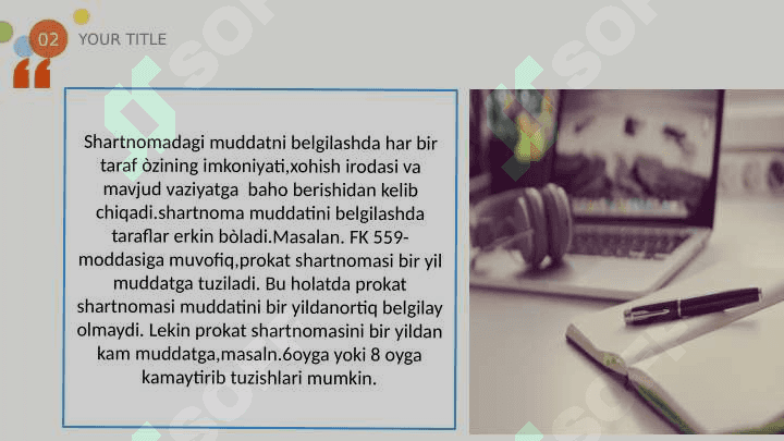 Muddatlar va da'vo muddatlari 6